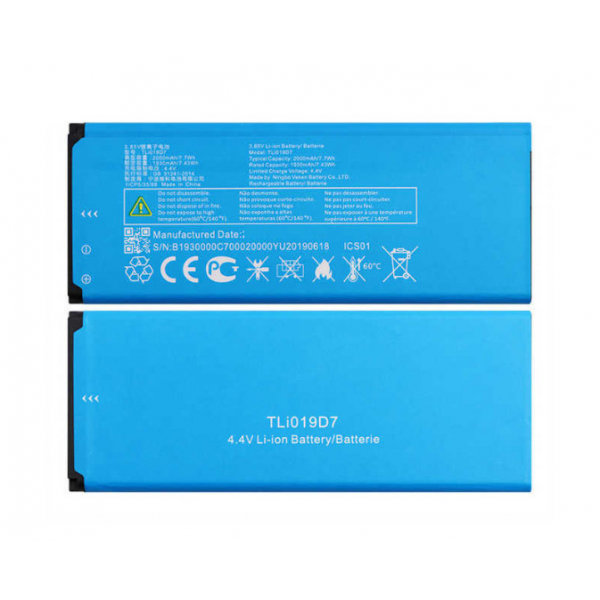 Батарея Alcatel TLi019D7 ((TCL A1, Alcatel 5033 5033D 5033X 5033Y 5033A 5033T 5033J For Telstra Essential  Plus 2018) [Original PRC]